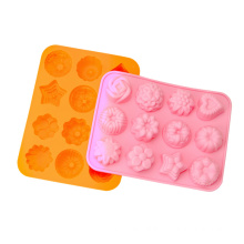 6 hole flower shape silica gel mold cake mold/household DIY baking silica gel tool mold/soap DIY baking mold